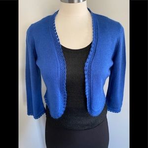 OSCAR DE LA RENTA - Royal Blue Bolero